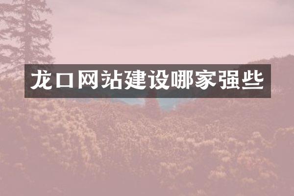 龙口网站建设哪家强些