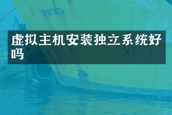 虚拟主机安装独立系统好吗