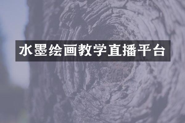 水墨绘画教学直播平台