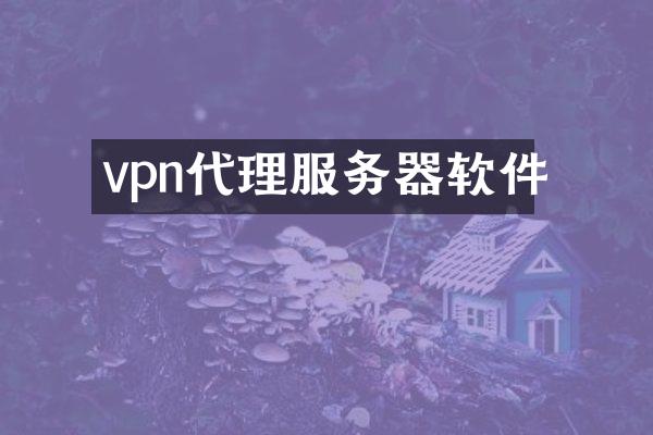 vpn代理服务器软件