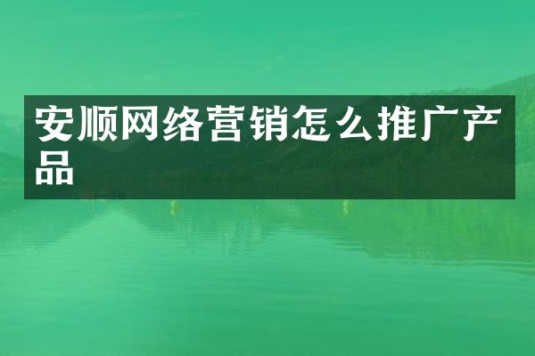 安顺网络营销怎么推广产品