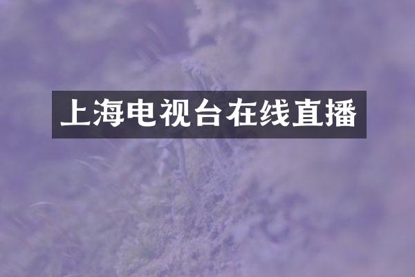 上海电视台在线直播