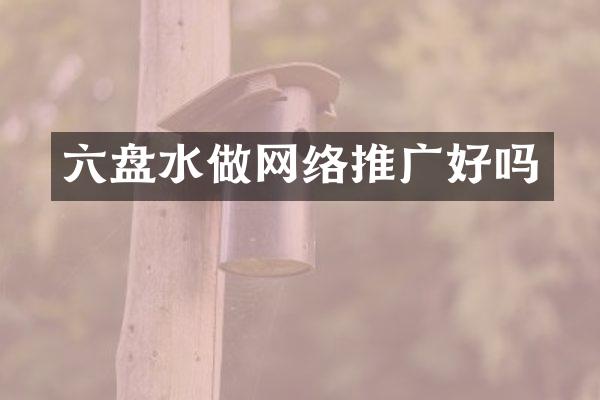 六盘水做网络推广好吗