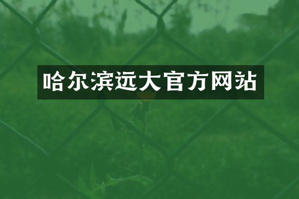 哈尔滨远大官方网站