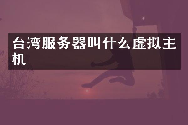 台湾服务器叫什么虚拟主机