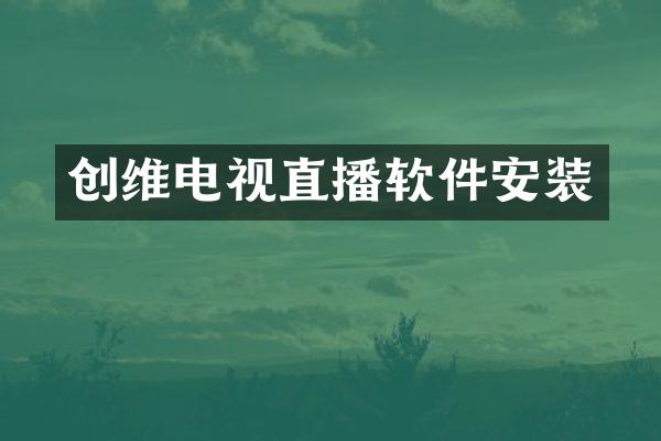 创维电视直播软件安装