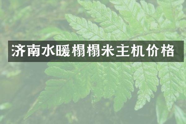 济南水暖榻榻米主机价格
