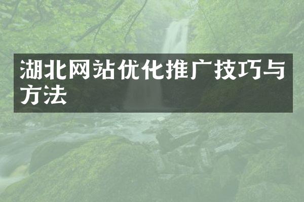 湖北网站优化推广技巧与方法