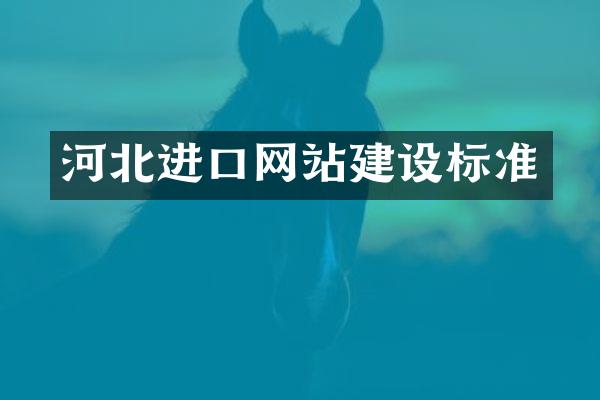 河北进口网站建设标准