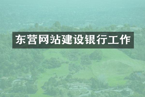东营网站建设银行工作