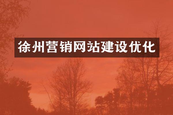 徐州营销网站建设优化
