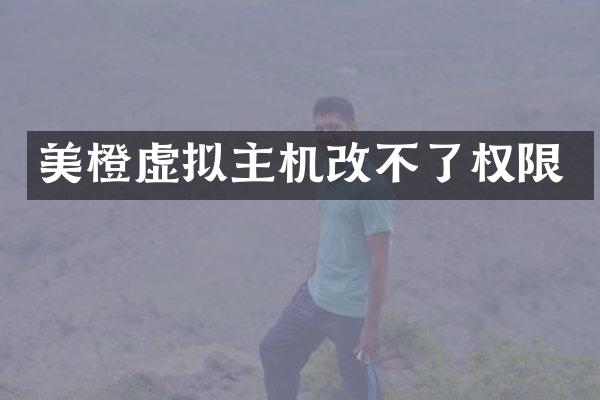 美橙虚拟主机改不了权限