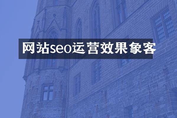 网站seo运营效果象客