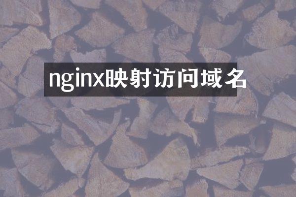 nginx映射访问域名