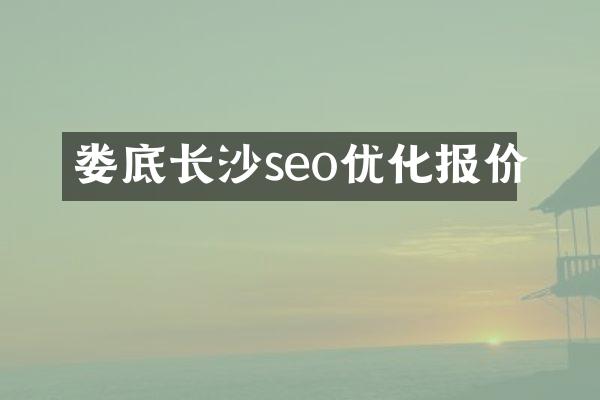娄底长沙seo优化报价