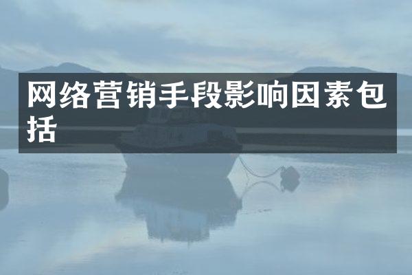 网络营销手段影响因素包括