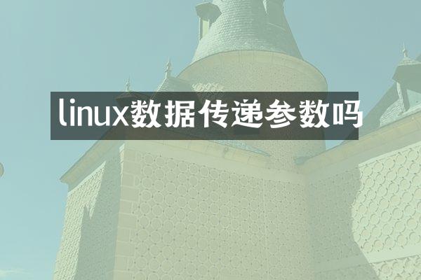 linux数据传递参数吗