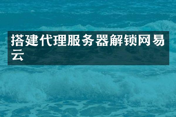搭建代理服务器解锁网易云