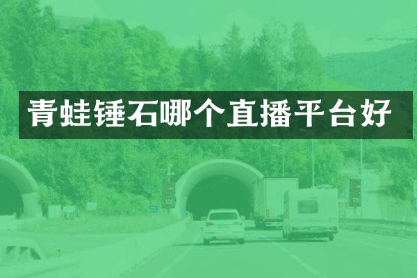 青蛙锤石哪个直播平台好