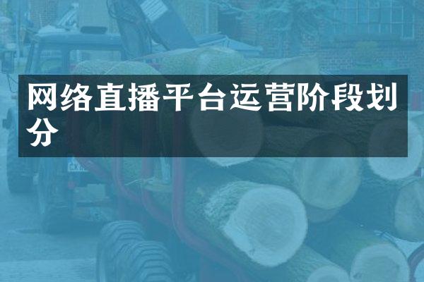 网络直播平台运营阶段划分