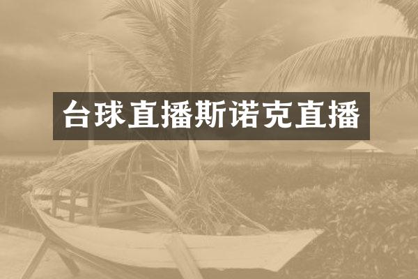 台球直播斯诺克直播