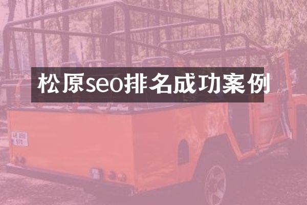 松原seo排名成功案例