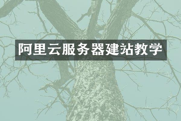 阿里云服务器建站教学
