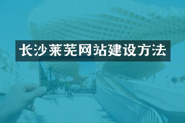 长沙莱芜网站建设方法