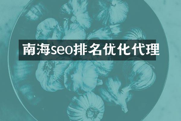 南海seo排名优化代理