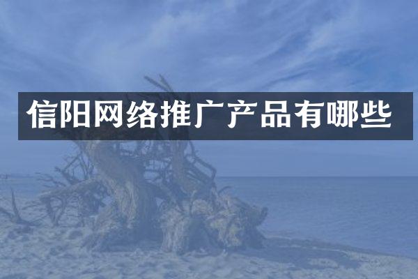 信阳网络推广产品有哪些
