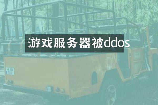 游戏服务器被ddos
