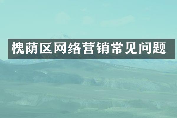 槐荫区网络营销常见问题
