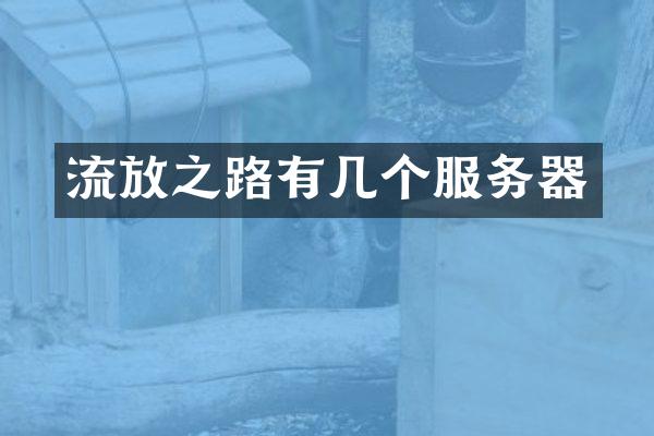 流放之路有几个服务器