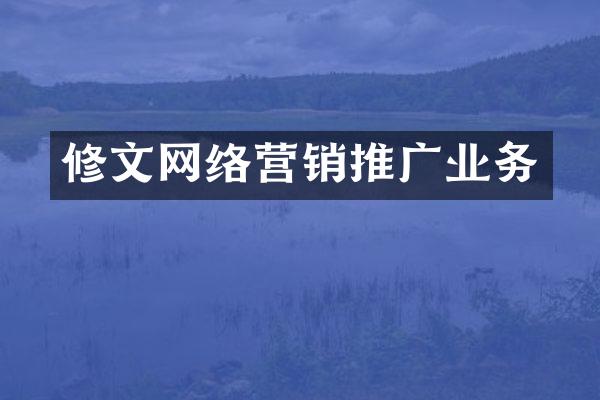 修文网络营销推广业务