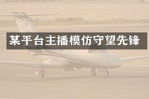 某平台主播模仿守望先锋