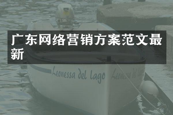 广东网络营销方案范文最新