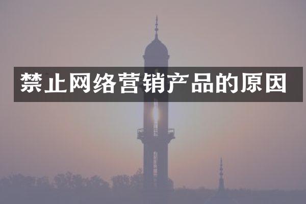 禁止网络营销产品的原因