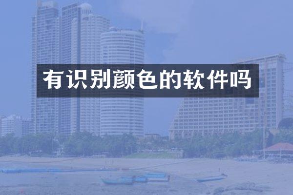 有识别颜色的软件吗