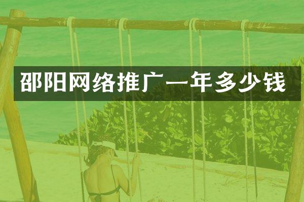 邵阳网络推广一年多少钱