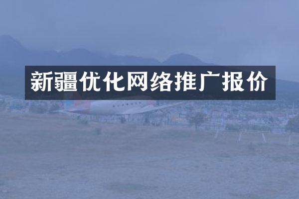 新疆优化网络推广报价