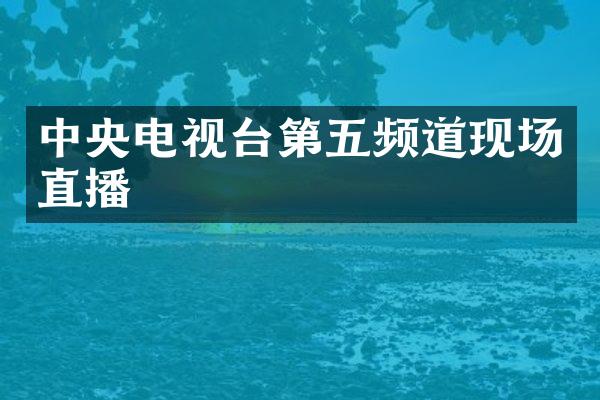 中央电视台第五频道现场直播