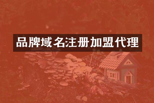 品牌域名注册加盟代理