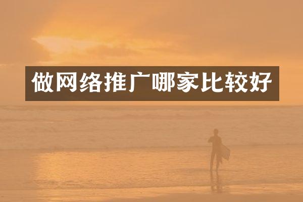 做网络推广哪家比较好