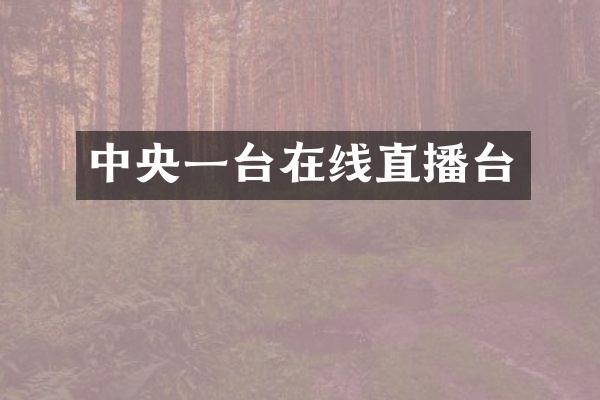 中央一台在线直播台