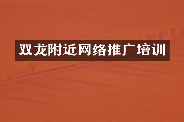 双龙附近网络推广培训
