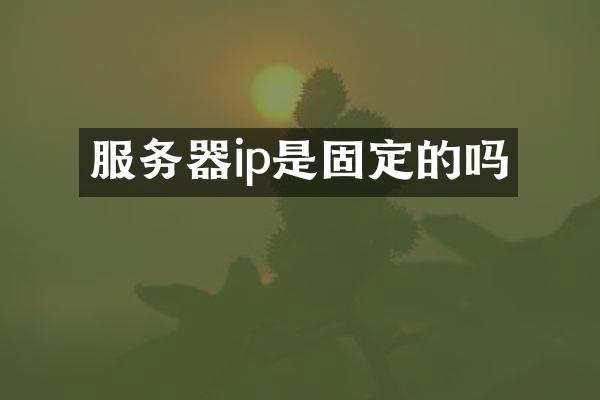 服务器ip是固定的吗