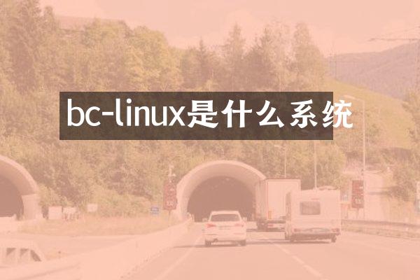 bc-linux是什么系统