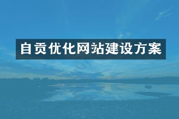 自贡优化网站建设方案