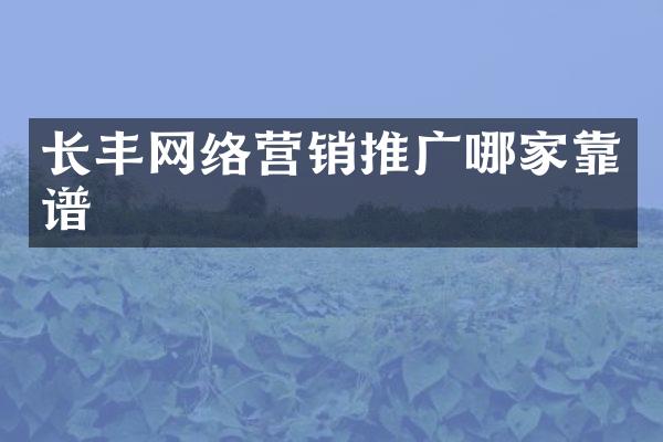 长丰网络营销推广哪家靠谱