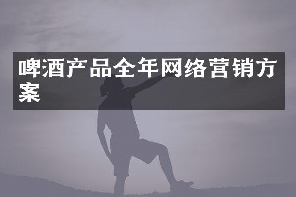 啤酒产品全年网络营销方案